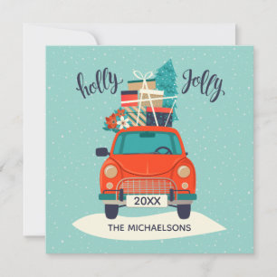 Christmas Car Holiday Photo Card