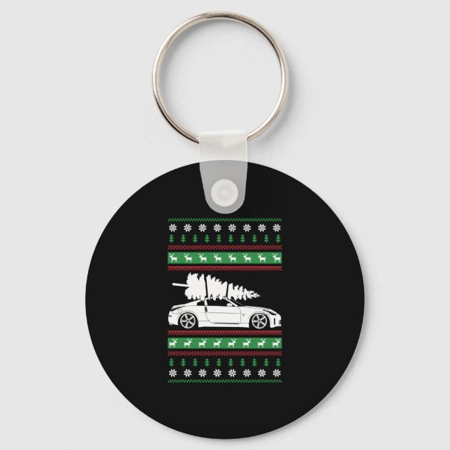 Christmas Car   Key Ring (Front)