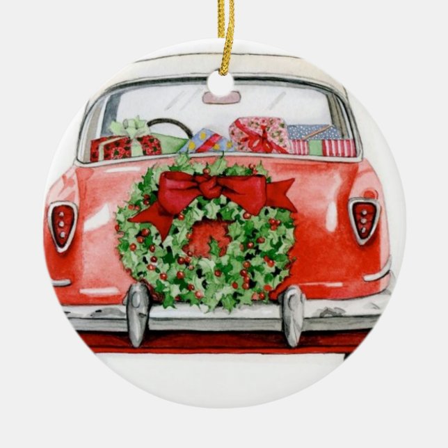 CHRISTMAS CAR TREE ORNAMENT (Front)