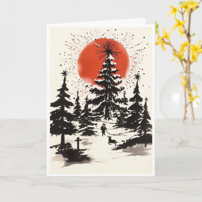 Christmas card (Yellow Flower)
