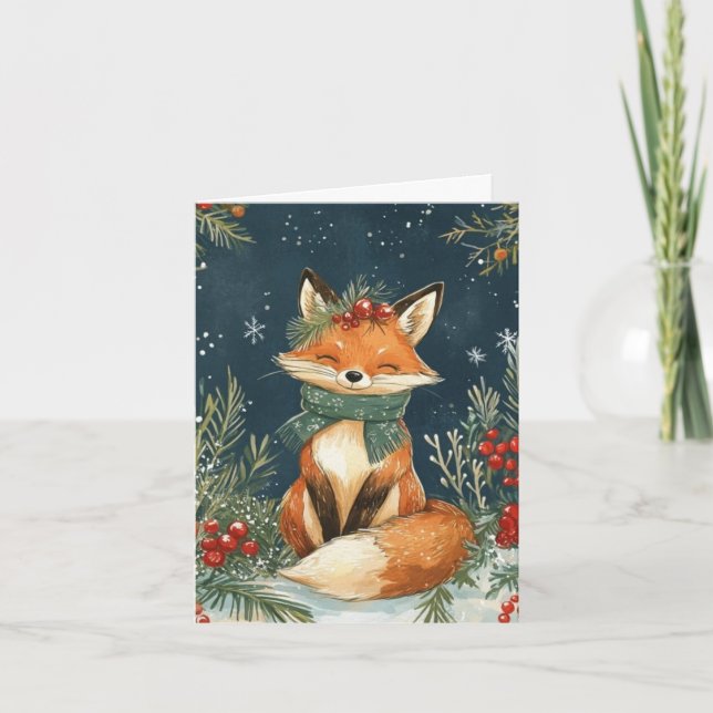 Christmas Card - A Foxy Christmas (Front)