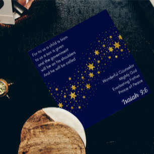 Christmas Card: a Son is given to us Holiday Card