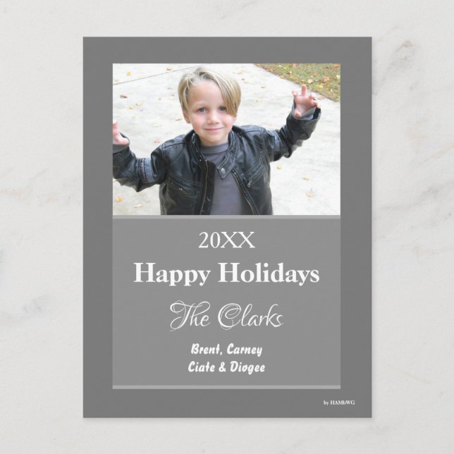 Christmas Card Any Colour Postcard - HAMbWG (Front)