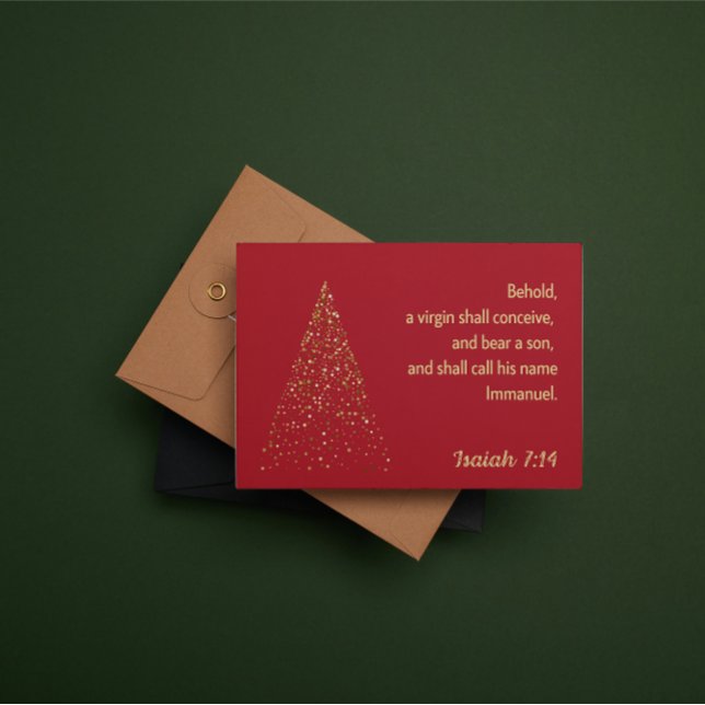 Christmas Card: Behold, a virgin shall conceive Card (Creator Uploaded)
