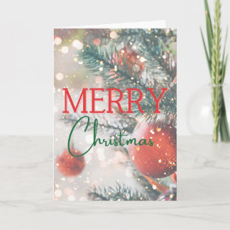 Christmas Card - Blank Inside - Add Custom Message