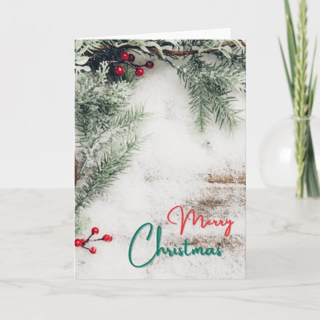 Christmas Card - Blank Inside - Add Custom Message (Front)