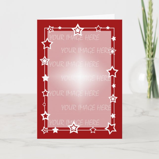 Christmas Card Border Template Vertical (Front)