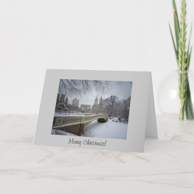 Christmas Card - Bow Bridge- Central Park (Front)