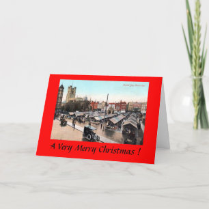 Christmas Card - Cambridge, Market Day