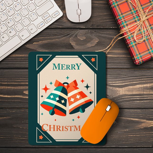 Christmas Card - Christmas Jingle Bells and Stars Mouse Pad (Creator Uploaded)