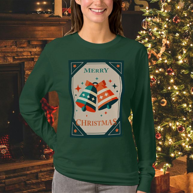 Christmas Card - Christmas Jingle Bells and Stars T-Shirt (Creator Uploaded)