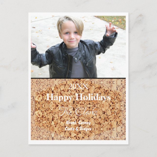 Christmas Card Cork Postcard - HAMbWG (Front)
