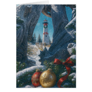 Christmas Card - Crisp Point Lighthouse