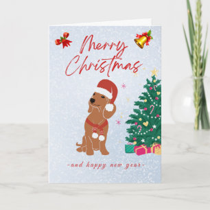 Christmas Card Dachshund