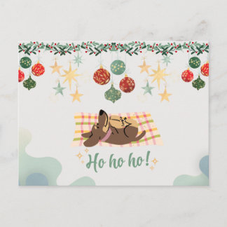 Christmas card dog