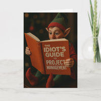 Christmas card elf 'Idiots Guide Site Management'