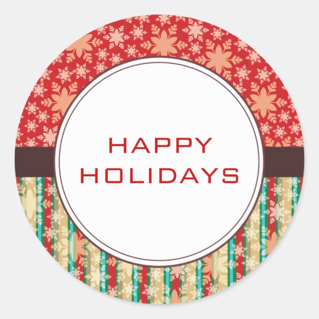 Christmas Card Envelope Seals (Front)