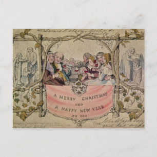 Christmas Card, example of the known Christmas Holiday Postcard