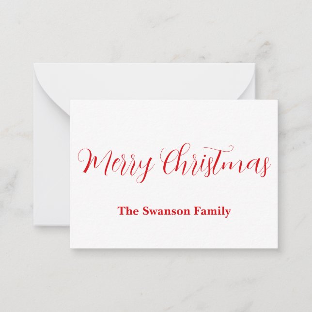 Christmas Card Flat Card (Front)