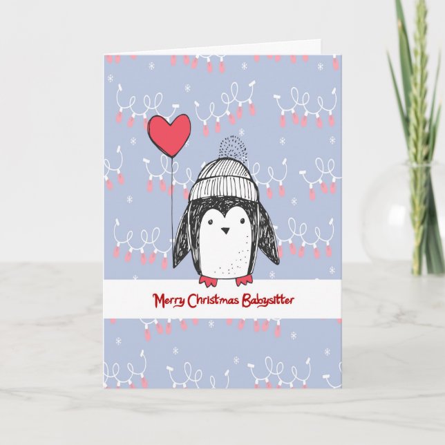 Christmas Card for Babysitter (Front)