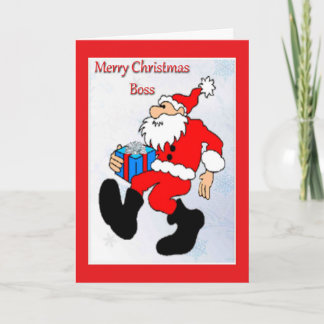Christmas Card For Boss
