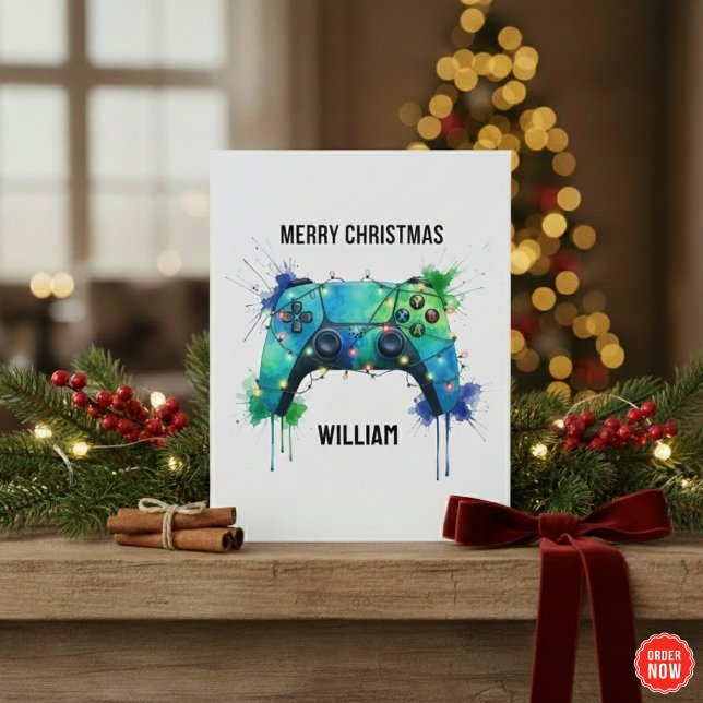 Christmas Card for Gamers Customised Gaming (Creator Uploaded)