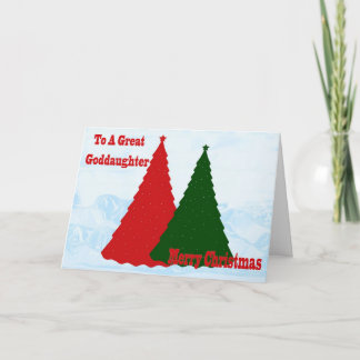 Christmas Card For Goddaughter