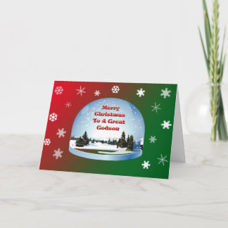 Christmas Card For Godson