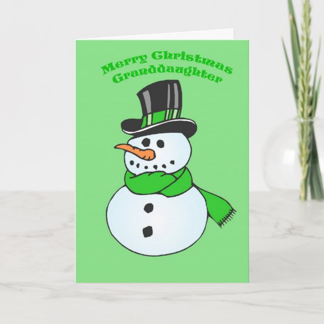 Christmas Card for Granddaughter (Front)