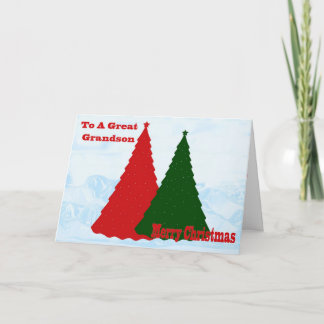Christmas Card For Grandson
