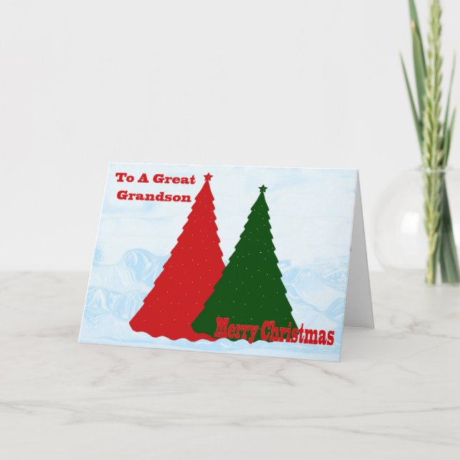 Christmas Card For Grandson (Front)
