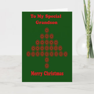 Christmas Card For Grandson