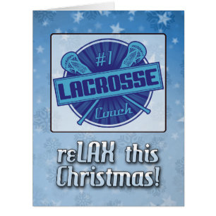 Christmas Card For Lacrosse Coaches, LAX