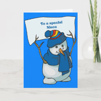 Christmas card for niece