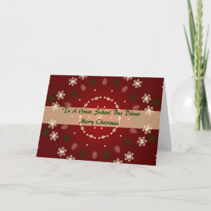 Christmas Card For School Bus Driver