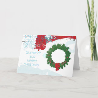 Christmas Card For Son
