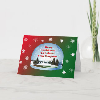 Christmas Card For Step-Daughter