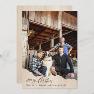 Christmas Card From Photos Farmer Christmas Card
