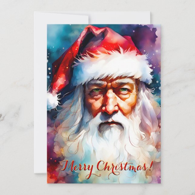 Christmas Card From Santa Claus and You   (Front)