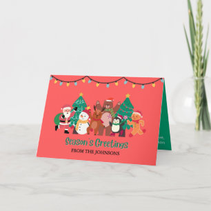 Christmas Card from the Family, Personalised 
