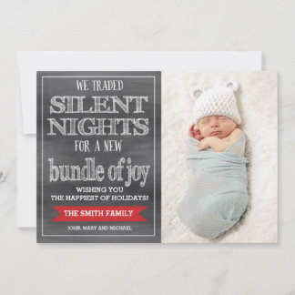 Christmas Card Funny, Holiday Photo Card, Baby