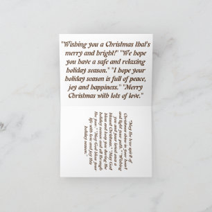 CHRISTMAS CARD GIFT CARD FOR LOVER MERRY CHRISTMAS