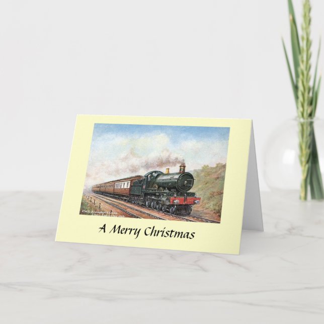 Christmas Card - GWR Express Train (Front)