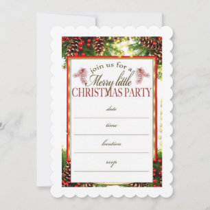 christmas card invitation