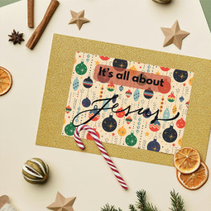 Christmas Card: It's all about Jesus Card