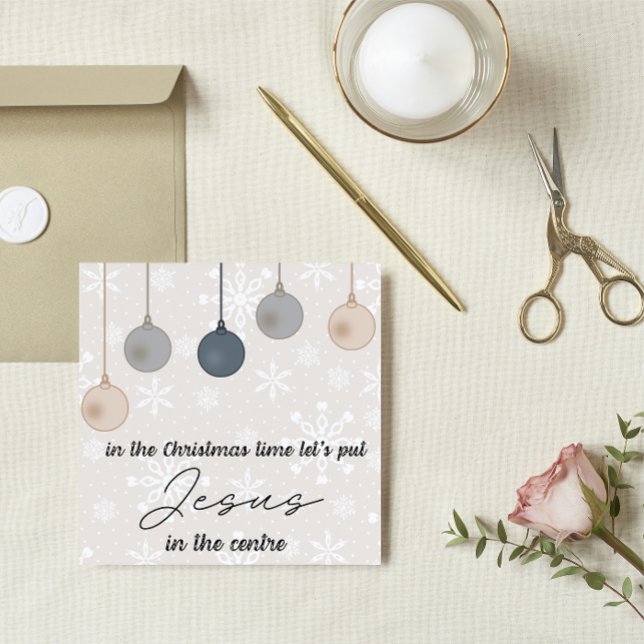 Christmas Card:  Let's put Jesus in the centre Hol Holiday Card (Creator Uploaded)