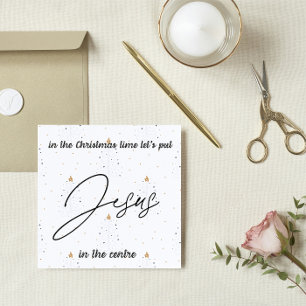 Christmas Card: Let's put Jesus in the centre Holiday Card