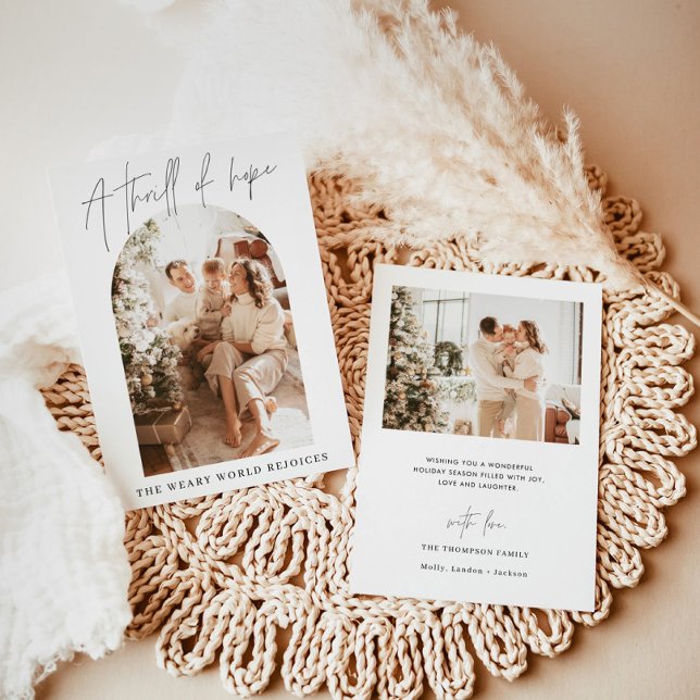 Christmas Card | Modern Holiday, A Thrill of Hope (Creator Uploaded)