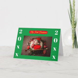 Christmas Card -My First Christmas -Add Photo/Year