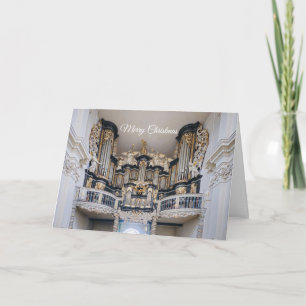 Christmas card of a baroque organ in Germany